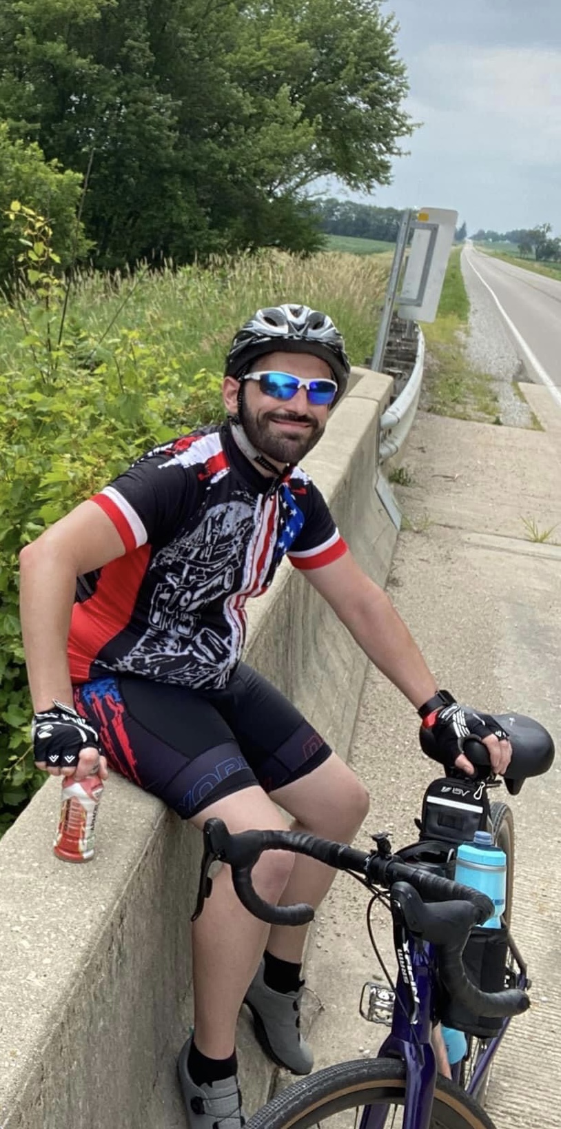 Josh during century ride